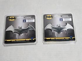 Elektroplate 617353549751 2x Batman Premium All Metal Chrome Auto Emblem 3-d Bat Dc Comics