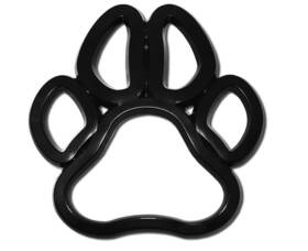Elektroplate 617353581751 Paw Print 3d Auto Emblem By Paw-blk