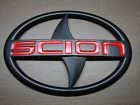 0089 Em Sun International Scion Matte Black Red Front Rear Emblem