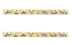 Embroom Embroom-j-6 2pc Set Expedition Platinum Door Rear Emblem 3d Badge Nameplate Logo Chrome