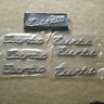 Eurobadgez Adhesive Turbo Cursive Rear Chrome Badge Emblem Fits Many