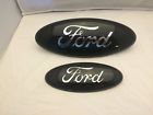 F-250-450 All 2011-16 Ford Gloss Black Chrome Logo Emblem Set 13 7 Cam