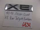 F3xa-1243518-aa Nissan Quest Xe Rear Trunk Emblem Logo Ornament Decal Oem