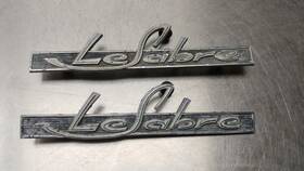 4879701 Factory/oem 1963 Buick Lesabre Rear Quarter Panel Nameplate Emblems