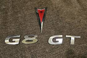 Lmg2301 Factory/oem 2008 2009 Pontiac G8 Gt Rear Ftg8ft Trunk Lid Emblem Chrome Gm