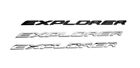 Fec1 Unbranded New Chrome Metal Ford Explorer Hood Letter Emblem Set