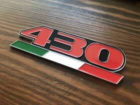 2110258 Ferrari F430 Rear Emblem Badge Tricolore Italian Carbon Shield Scuderia