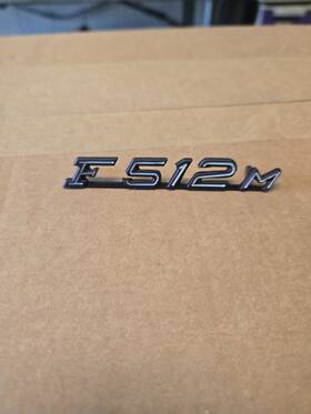 64528700 Ferrari 512 M Dash Motif Emblem New Oem