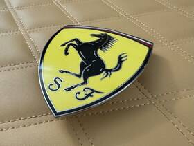 974064 Ferrari Roma Shield Badge Fender Emblem F169 Article Genuine Oem