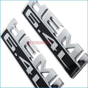 68358557aa Fits For Dodge Models 68269896aa 2x 6.4l Hemi Emblem Badge 2019-2024 Ram 2500 3500 Chrome