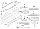 Fl3z9942528b Ford New Genuine Oem Tailgate Name Plate