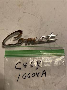 C4gy-16604-a Fomoco C4gb-16604-a 1964 Mercury Comet Hood Emblem Oem #j