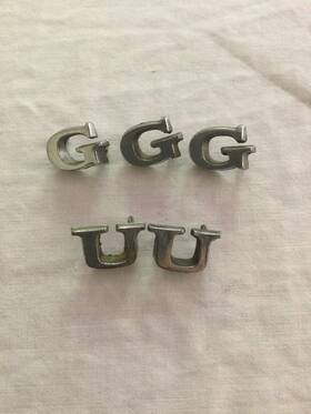 C5zz-16098-f Fomoco This Is 9 Pre-owned Ford Mustang Letters 1965-70 Part # H J K L