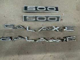 C6ab-54290098-a Fomoco 1966 Ford Galaxie 500 Quarter 1/4 Panel Emblems Molding Trim Letters Nameplate