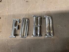 C7ab-6240282-a Fomoco 1967 1968 Ford Galaxie Rear Trunk Letters Emblem Oem Script Trim Custom 500 Xl