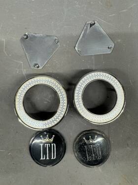 C7ab-63517a56-g Fomoco 1967 Ford Ltd Roof Sail Quarter Panel Nameplate 1/4 Emblems Trim Molding 1968 Oe