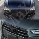 For Audi Rings Black Grill Front Hood Tt Badge Emblem