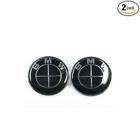 For Bmw Carbon Fiber Hood Logo Emblem Black Front Rear