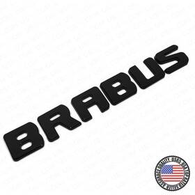 For Brabus 172 817 16 15 Emblem 3d Trunk Logo Nameplate Badge Letter Mercedes Amg - Gloss Black