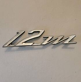 11452404 Ford 1959-1962 Taunus Inch 12m Metal Fender Emblem - As Removed P/n