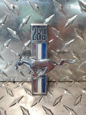 16c228-a Ford Vintage Oem 1967 68 Mustang 289 Fender Emblem Left Side
