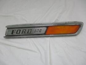 C81b-16720-a Ford 25663 Vtg Oem F100 Fomoco Rh Hood Emblem Reflector 1968-1972 Chrome