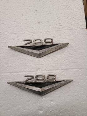 C30b16c144a Ford 30b16c144a Oem 64 65 Mustang 289 Front Fender Badge #c30b16c144a Kbc 21325 V8