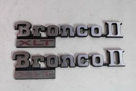 4e7b-16b114-da Ford 1984-1988 Bronco-ii 2 Xlt Fender Oem Emblems Ft84 Ft85 Ft86 Ft87 Ft88 Name Plate