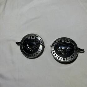 4r3j16c148 Ford Mustang Special 40th Anniversary Edition Two Emblem Badge Horse Logo