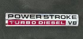 5c34-16b114-aa Ford 2005-2010 F-250 F-350 Powerstroke Turbo Diesel V8 Badge Oem