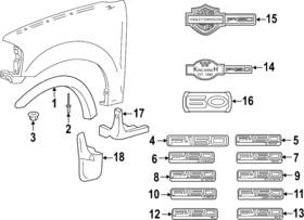 5l3z-16720-a Ford Genuine Nameplate