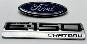 6c24-16402a1-a Ford 1996-2014 E150 Chateau Van Rear Door Nameplate And Badge Emblems Oem
