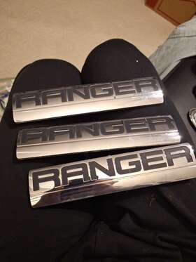 6l54-16b114-ba Ford Ranger Fender Emblem Badge Left Right Rear 06 07 08 09 10 11 2006-2011