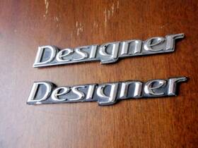 6w1j-54297a-aa Ford 2007 Lincoln Town Car - Pillar Designer Emblem Pair Wear