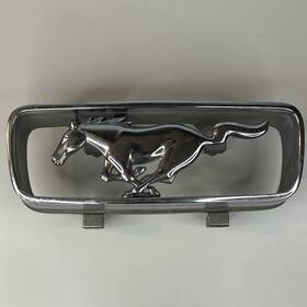 86-118 Ford Vintage Grill Emblem Used 65 Mustang I Believe Missing Top Screw