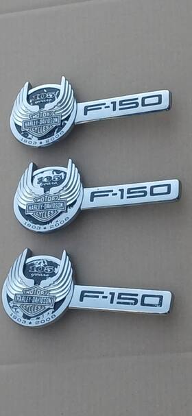 8l34-16b115-ab Ford 2008 F-150 Harley Davidson 105th Anniversary Fenders Tailgate Emblem Badges