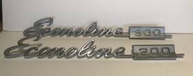 9320978 Ford Vintage Econoline Van 300 Metal Truck Emblem Badge 1968-1974