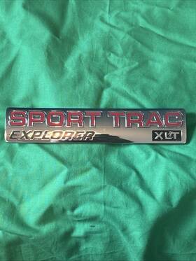 9a24-7843156 Ford 2001-2005 Explorer Sport Trac Xlt Emblem Badge Oem Red Chrome