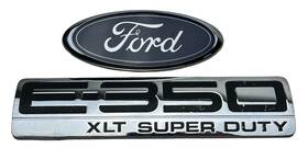 9c24-15402a17-ha Ford 2008-2014 E350 E-350 Super Duty Advancetrac Flex Fuel Oem Rear Emblem Set