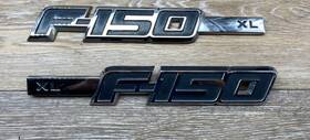 9l14-16b114-bc Ford 09-14 F-150 Xl Emblem Set Right Left Fender Badge Oem Chrome
