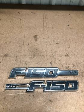 9l34-16b114-cc Ford 2009-2014 F-150 Xlt Left Right Side Fender Emblems Logo Badge Oem