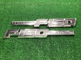 9l34-16b155-ha Ford 2009-2014 F-150 Platinum Oem Left Right Fender Emblem Badge Set Two Chrome
