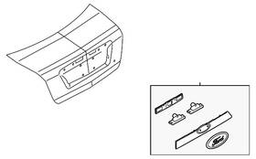 Ae5z-5442512-bb Ford Genuine License Molding