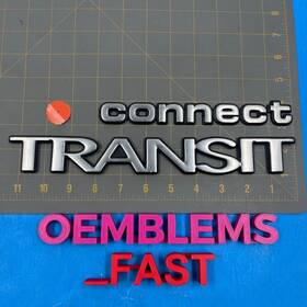At16-v402a16-aa Ford 2010-2013 Transit Connect Oem Factory Silver Rear Trunk Door Emblem Set