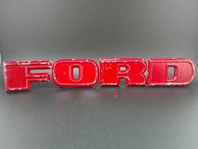 B9caa-16606d Ford Vintage Truck Tailgate Emblem Metal Letters B9caa16606d F100 F250 Oem