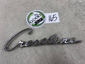 Ba-16098-d Ford Nos Oem Crestline Fender Script Emblem Name Plate Badge