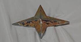 Baad-8259-c Ford 1954 Truck Grille Emblem Original Star With Backing Plate
