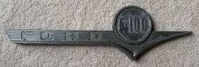Baah-16720-a Ford Vintage 1955-1956 F-100 Truck Hood Side Emblem