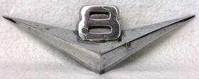 Baak-8259-a Ford Original 57 F100 F250 V8 Emblem Front Grill Center Hood Truck