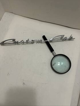 Baak-8125622 Ford Baak8125622 Vintage Truck Custom Cab Metal Emblem Late 50 S-60 S